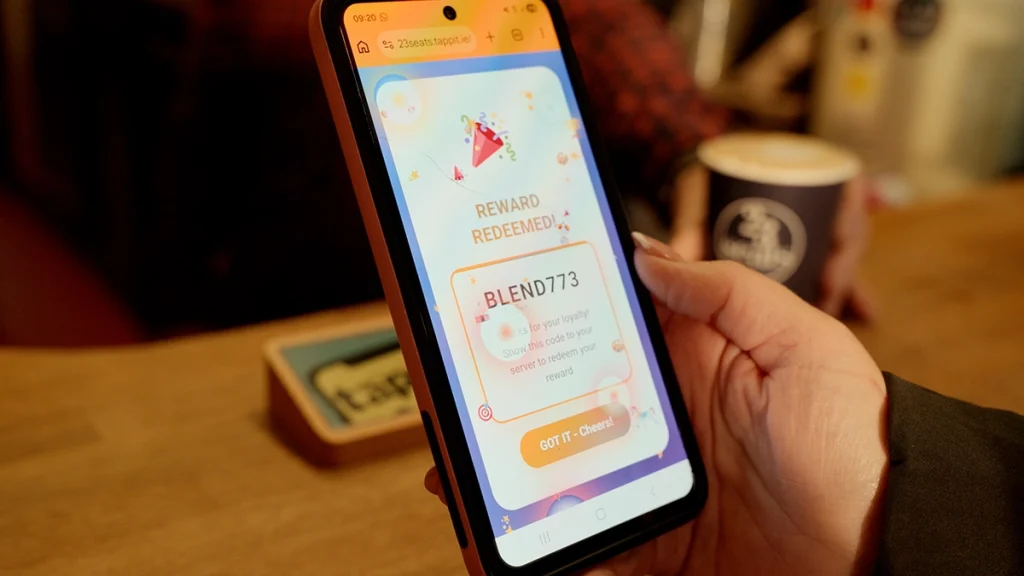 Digital Loyalty Reward redeemed